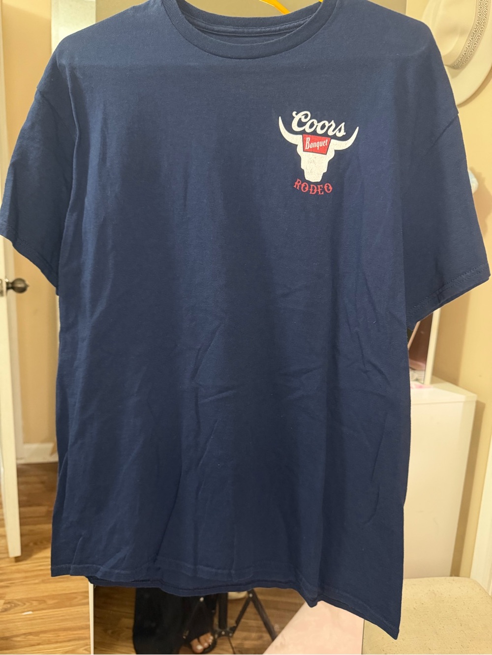 Mens Navy Coors Banquet Tee